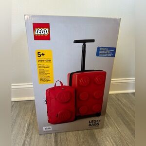 LEGO Travel Luggage 35L Carry-On + Backpack Set Signature Brick Red